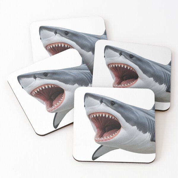 Item preview, Realistic Great White Sharks in Different Poses Transparent PNG designed and sold by WangAew.