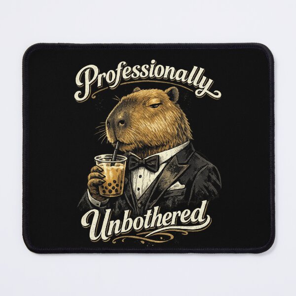 Item preview, Unbothered Capybara Professionally Unbothered designed and sold by teemix.