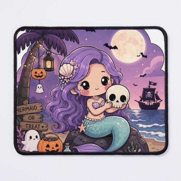 Item preview, Mermaid Or Treat Halloween Cute Mermaid Halloween Beach Tropical Spooky designed and sold by Yellowriversss.