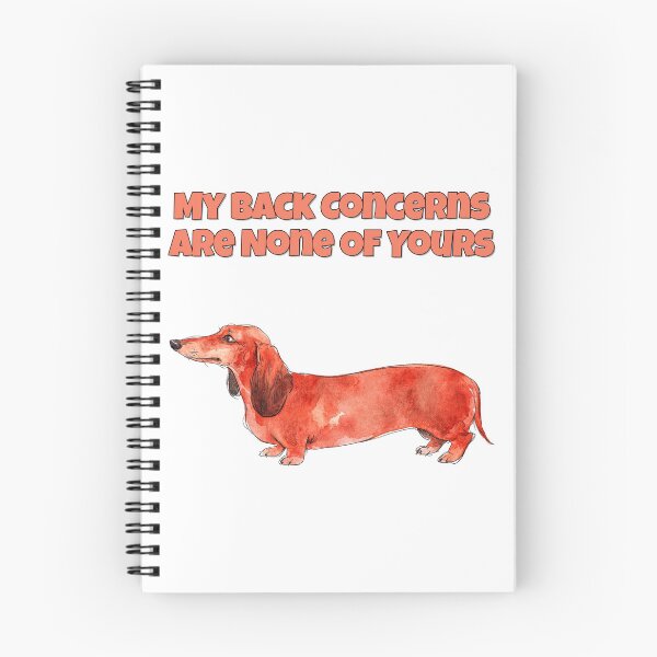 Item preview, Dachshund Back Concerns Sarcastic Funny Dog Watercolour designed and sold by NatureUnleashed.