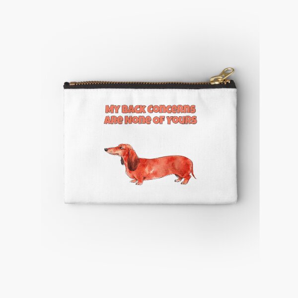Item preview, Dachshund Back Concerns Sarcastic Funny Dog Watercolour designed and sold by NatureUnleashed.