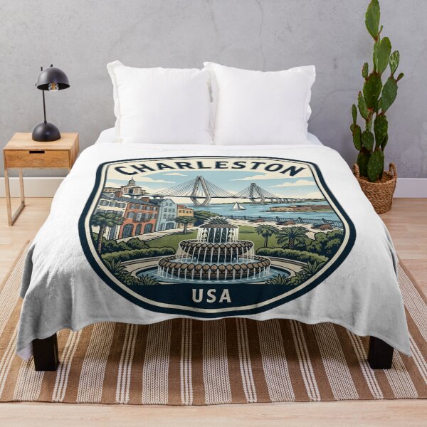 Item preview, Charleston South Carolina Retro Travel Emblem designed and sold by k3rstman1.