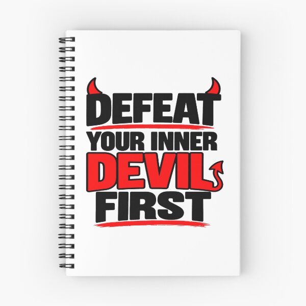 Item preview, Defeat Your Inner Devil First – Motivational Self Discipline Design designed and sold by Lovestickerco.