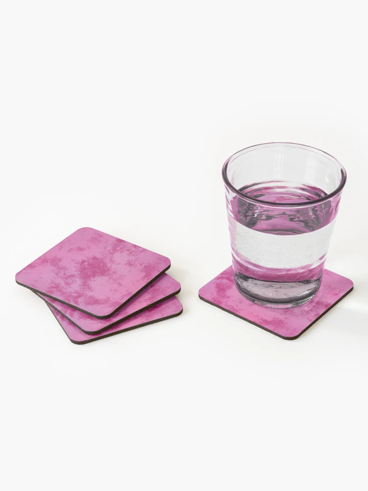 Thumbnail 2 of 5, Coasters (Set of 4), Distressed Design in Raspberry  designed and sold by JaygiesDesign.