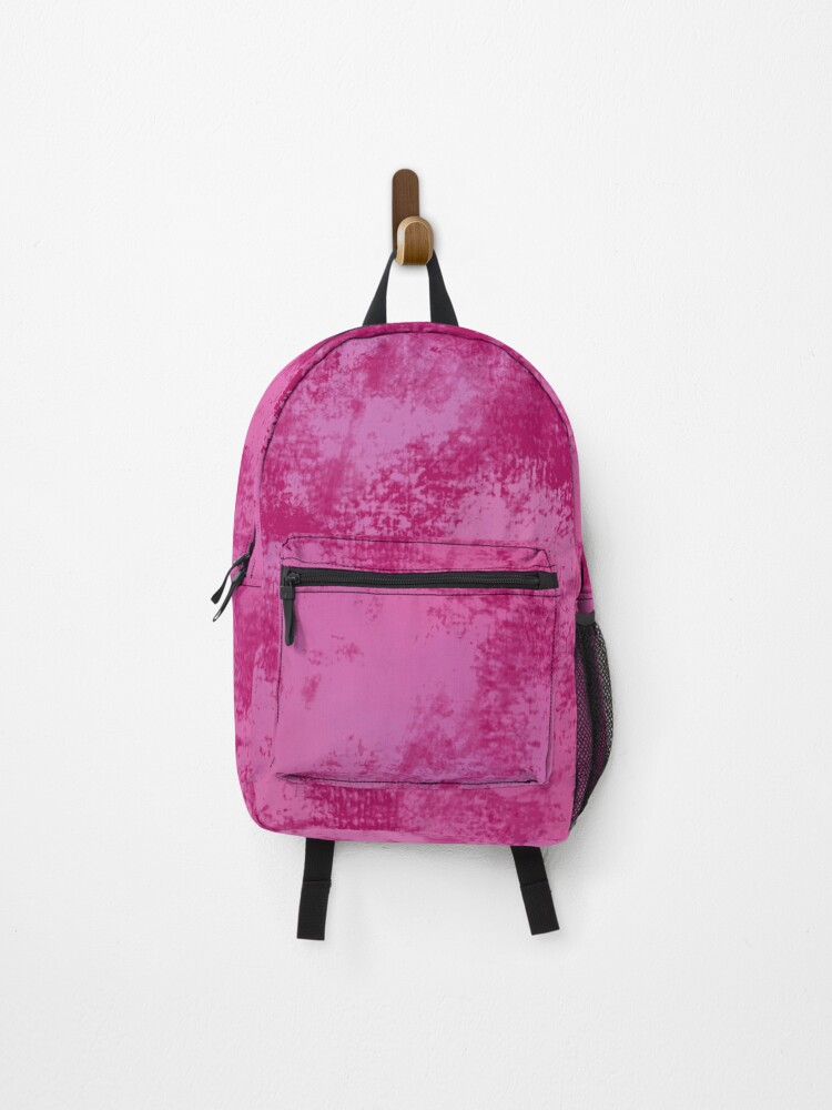 Thumbnail 1 of 3, Backpack, Distressed Design in Raspberry designed and sold by JaygiesDesign.