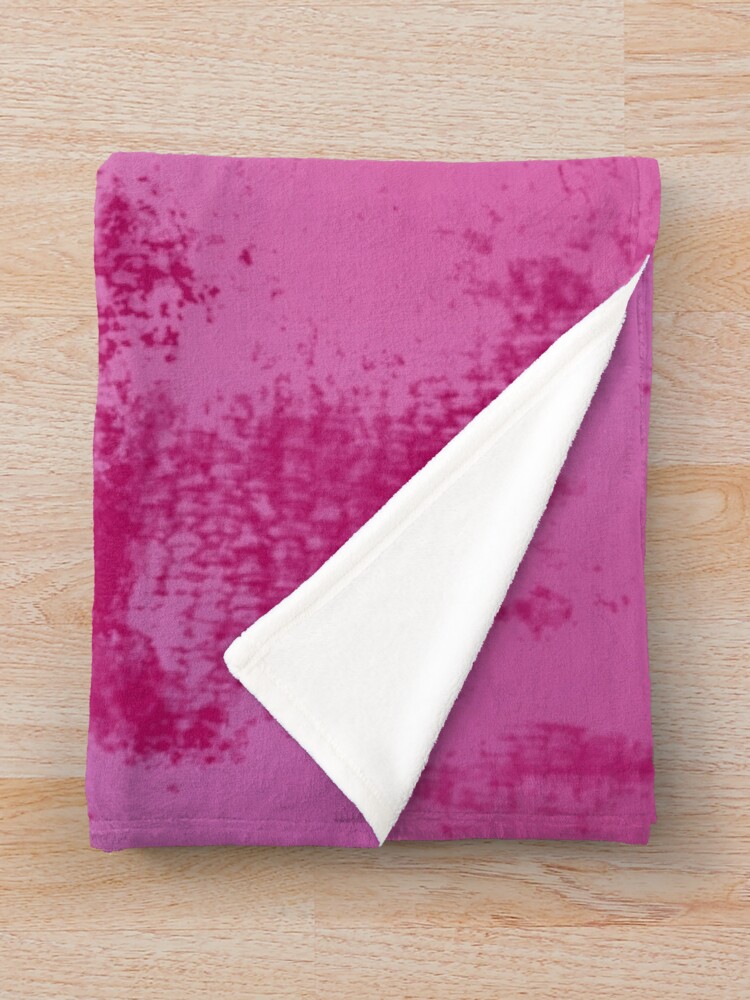 Thumbnail 3 of 6, Throw Blanket, Distressed Design in Raspberry designed and sold by JaygiesDesign.