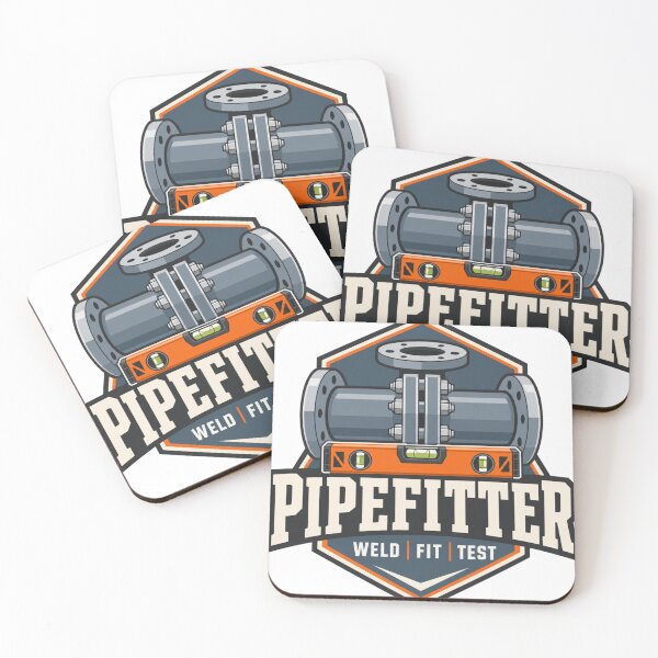 Item preview, Pipefitter Badge Modern Industrial Emblem Trade Gift designed and sold by BoosterShop.