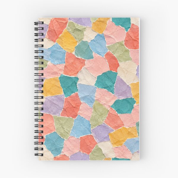 Item preview, Colorful Torn Paper Collage Background with Pastel Crumpled Textures designed and sold by WangAew.