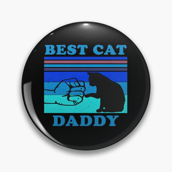 Item preview, Best Cat Daddy Fist Bump Retro Sunset Design designed and sold by SoyLamderma.