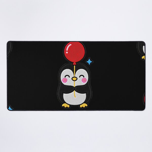 Item preview, Cute Penguin Holding Red Balloon Kawaii Embroidery Patch designed and sold by ColorSplash123.