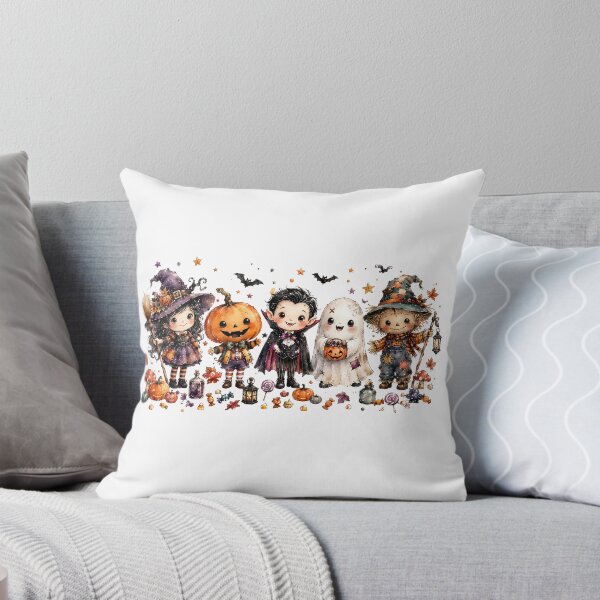Item preview, Cute Halloween Characters – Spooky Kawaii Witch, Pumpkin, Vampire, Ghost & Scarecrow designed and sold by Dreamy Ocean Art.