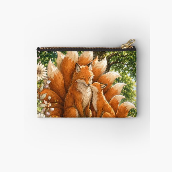 Item preview, Kitsune Family – Nine-Tailed Fox & Little Fox designed and sold by Suzaku Studio.