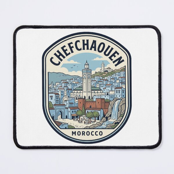Item preview, Chefchaouen Morocco Blue City Travel Badge designed and sold by k3rstman1.