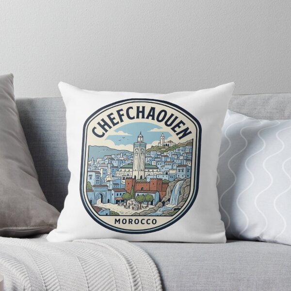 Item preview, Chefchaouen Morocco Blue City Travel Badge designed and sold by k3rstman1.