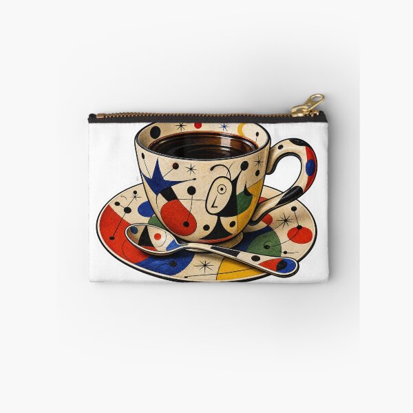 Item preview, Abstract Geometric Coffee Cup – Miró Inspired Art designed and sold by ChicClicker.