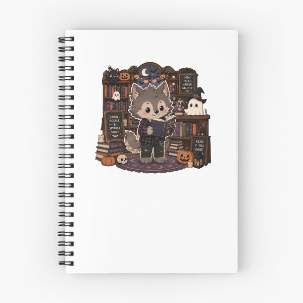 Item preview, Bookish Halloween Werewolf Spooky Bookstore Good Books Spooky Vibes designed and sold by Yellowriversss.