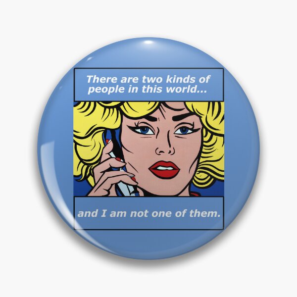 Item preview, Pop art print. There are two kinds of people. (white text) designed and sold by hitNmiss.