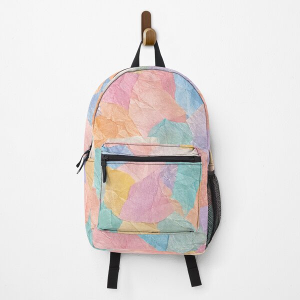 Item preview, Colorful Torn Paper Collage Background with Pastel Crumpled Textures designed and sold by WangAew.
