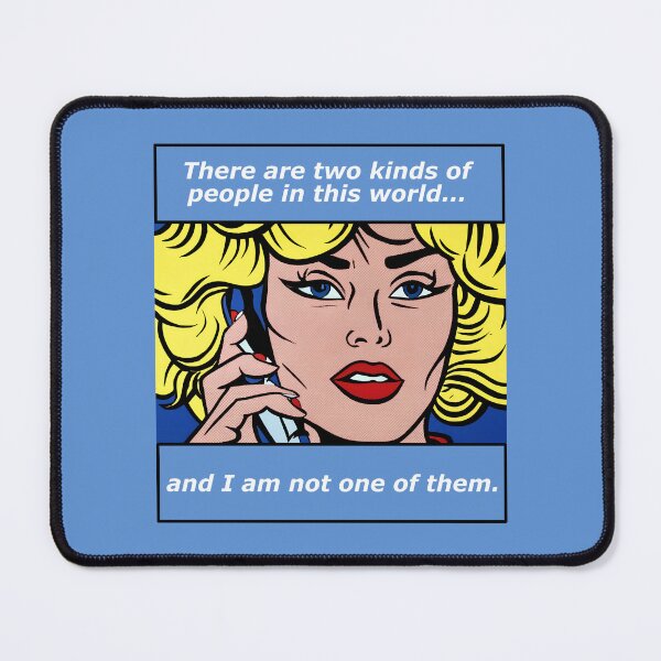 Item preview, Pop art print. There are two kinds of people. (white text) designed and sold by hitNmiss.