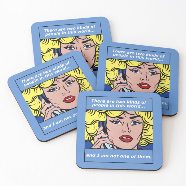 Item preview, Pop art print. There are two kinds of people. (white text) designed and sold by hitNmiss.