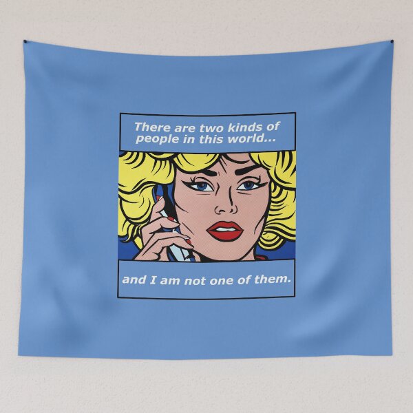 Item preview, Pop art print. There are two kinds of people. (white text) designed and sold by hitNmiss.
