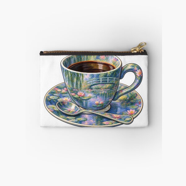 Item preview, Water Lily Garden Coffee Cup – Monet Inspired designed and sold by ChicClicker.