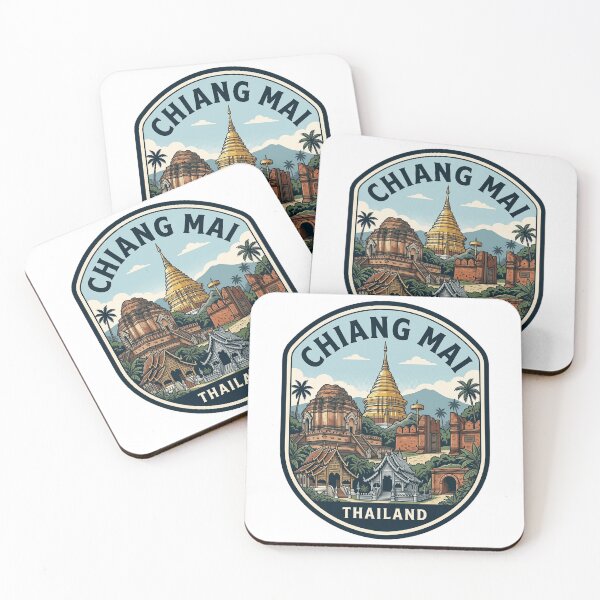 Item preview, Chiang Mai Thailand Vintage Travel Badge designed and sold by k3rstman1.