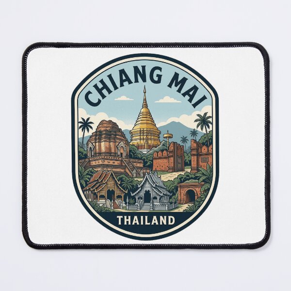Item preview, Chiang Mai Thailand Vintage Travel Badge designed and sold by k3rstman1.