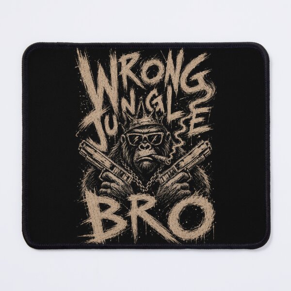 Item preview, Wrong Jungle Bro - Gangster Gorilla Punk Art designed and sold by FocusedPatterns.