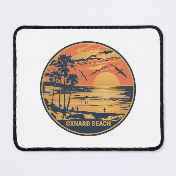 Item preview, Retro Oxnard Beach Sunset Illustration designed and sold by TeeBTees.