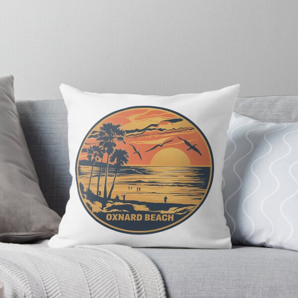 Item preview, Retro Oxnard Beach Sunset Illustration designed and sold by TeeBTees.