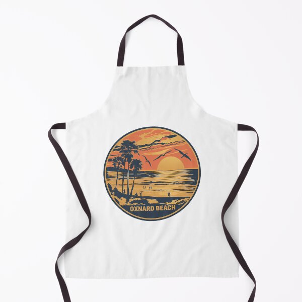 Item preview, Retro Oxnard Beach Sunset Illustration designed and sold by TeeBTees.