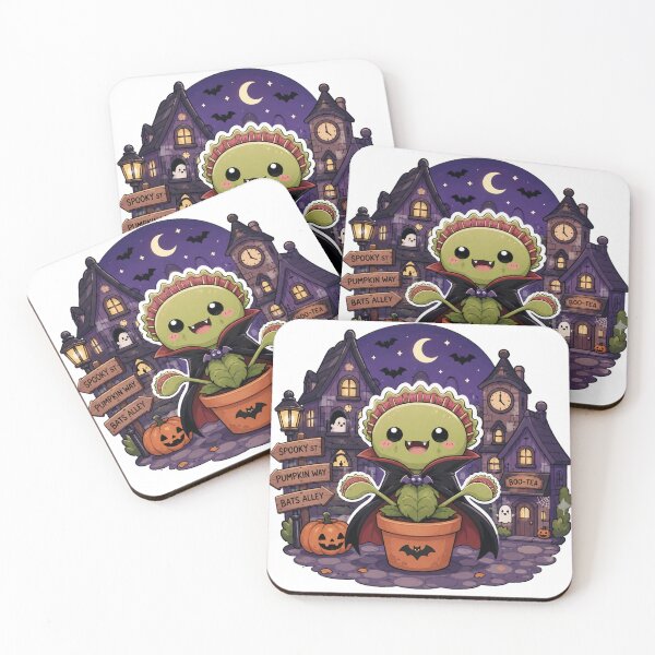 Item preview, Vampire Venus Flytrap Halloween Cute Carnivorous Plant Dracula Spooky Town designed and sold by Yellowriversss.