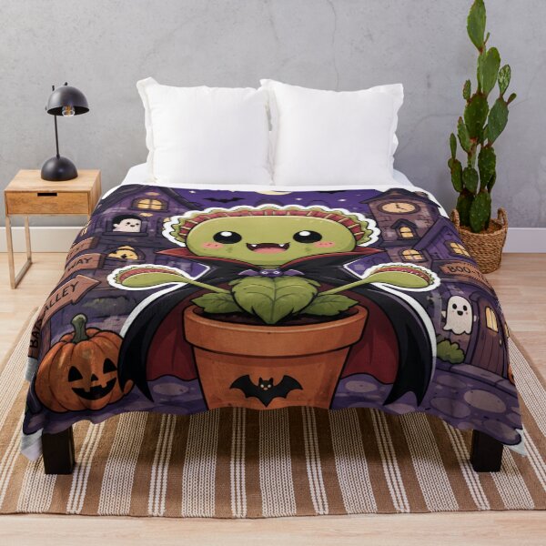 Item preview, Vampire Venus Flytrap Halloween Cute Carnivorous Plant Dracula Spooky Town designed and sold by Yellowriversss.