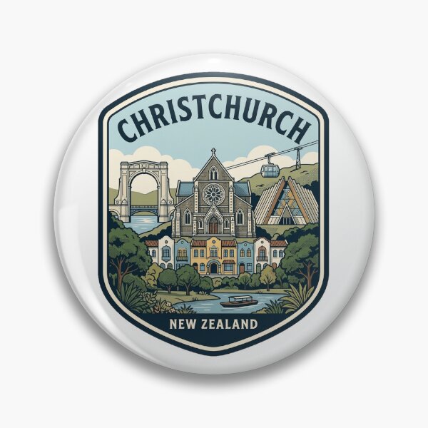 Item preview, Christchurch New Zealand Vintage Travel Emblem designed and sold by k3rstman1.