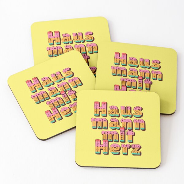 Item preview, Househusband with heart saying typography folk art designed and sold by Mauswohn.