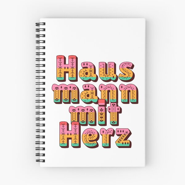 Artikelvorschau, Hausmann Mit Herz Spruch Typografie Folk Art entworfen und verkauft von Mauswohn.