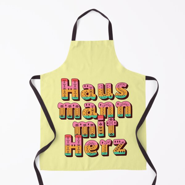Artikelvorschau, Hausmann Mit Herz Spruch Typografie Folk Art entworfen und verkauft von Mauswohn.