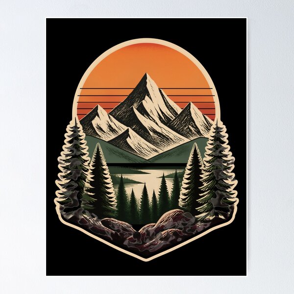 Item preview, mountains are calling without black background designed and sold by ELdante.