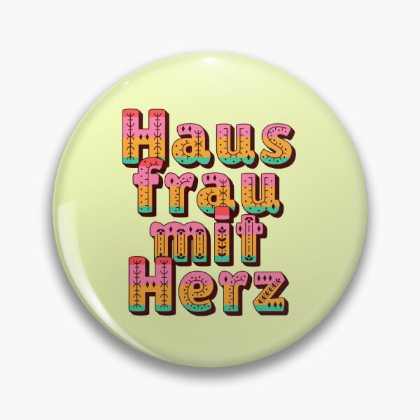 Item preview, Housewife with heart saying typography folk art designed and sold by Mauswohn.