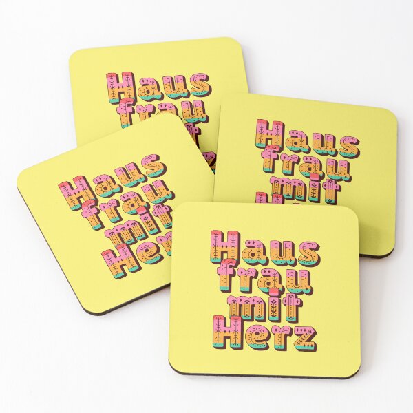 Item preview, Housewife with heart saying typography folk art designed and sold by Mauswohn.