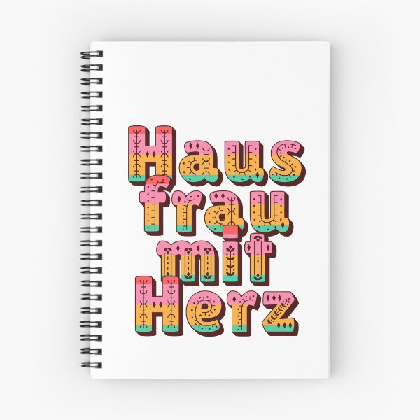 Item preview, Housewife with heart saying typography folk art designed and sold by Mauswohn.