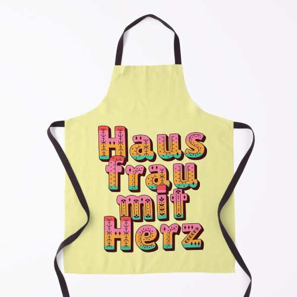 Item preview, Housewife with heart saying typography folk art designed and sold by Mauswohn.