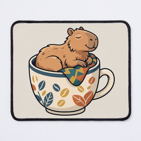 Item preview, Chill Capybara In A Coffee Mug Zen Meme designed and sold by DripCultureLab.