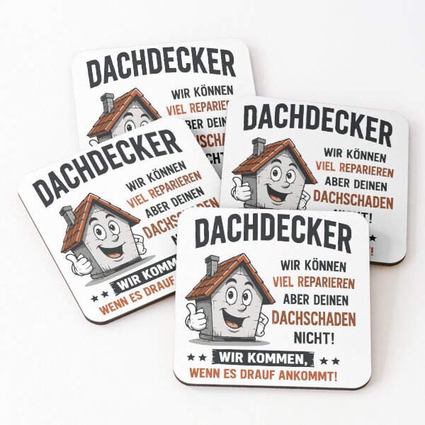 Item preview, Roofer Cartoon – Here we come! designed and sold by Fritz-Nicole Print Shop.