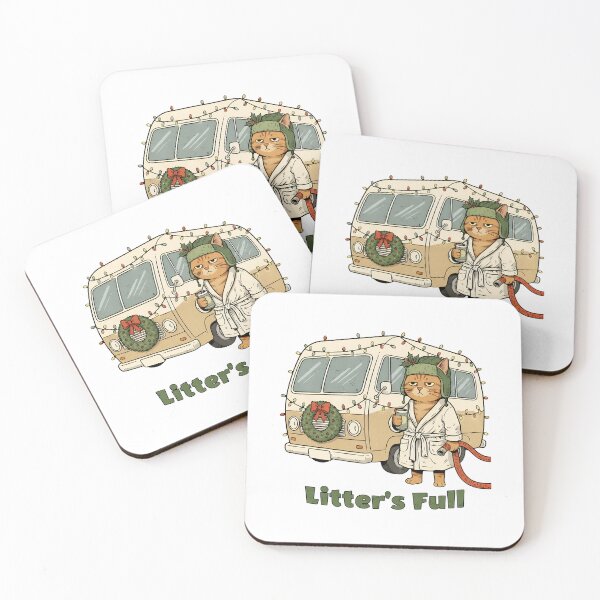 Item preview, Grumpy Cat Christmas Camper "Litter's Full" Funny designed and sold by GiaoCalonas.