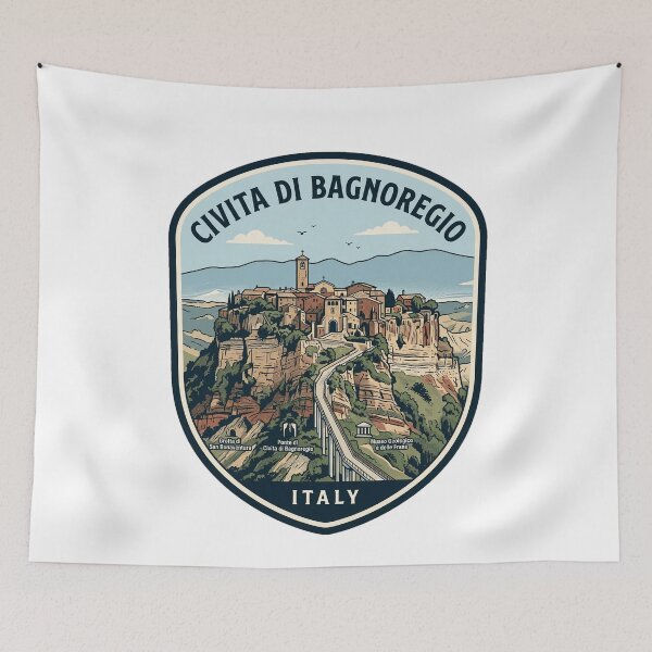 Item preview, Civita di Bagnoregio Italy Vintage Travel Badge designed and sold by k3rstman1.