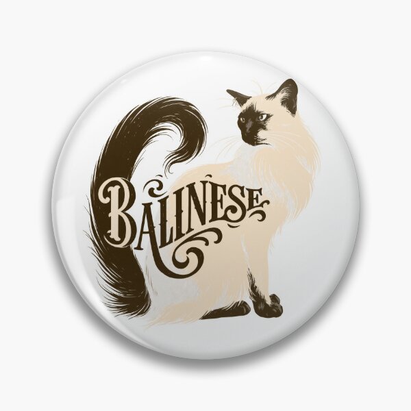 Item preview, Balinese Cat Word Art | Typography Cat Silhouette Design designed and sold by AyfuDesigns.