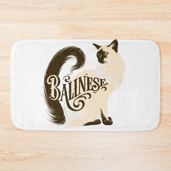 Item preview, Balinese Cat Word Art | Typography Cat Silhouette Design designed and sold by AyfuDesigns.