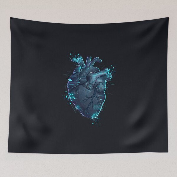 Item preview, Cyberpunk Glitch Anatomical Heart designed and sold by DripCultureLab.